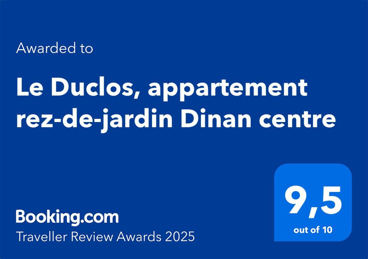 Le Duclos, Appartement Rez-De-Jardin Dinan Centre Buitenkant foto